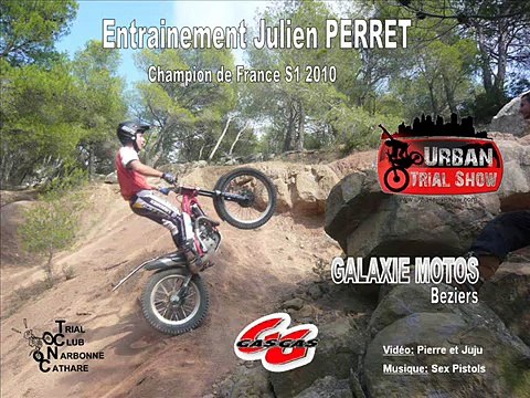 Entrainement Moto Trial Julien PERRET