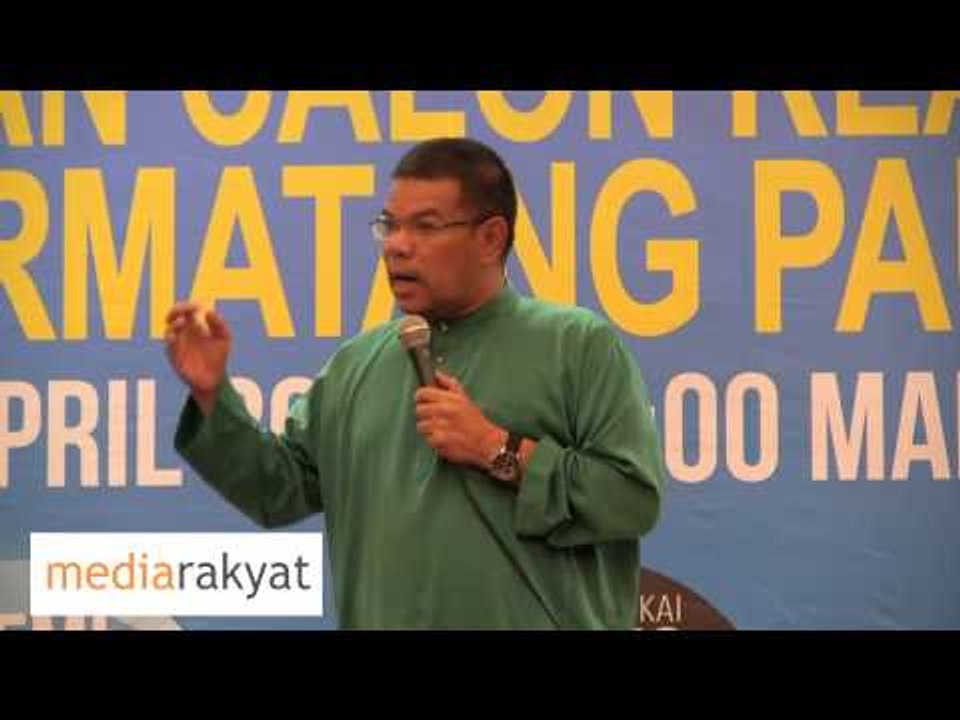 Saifuddin Nasution: Kita Buktikan UMNO Salah, Salah Dan Salah