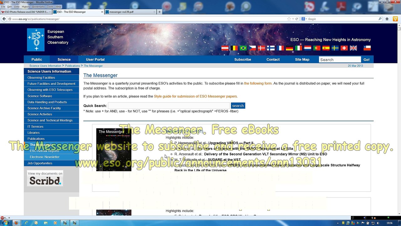 The Universe. The Messenger Free eBooks