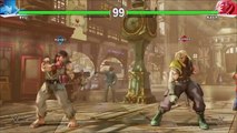 Street Fighter V Ryu x Nash - Gameplay PS4