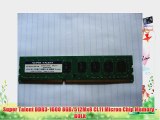 Super Talent DDR3-1600 8GB/512Mx8 CL11 Micron Chip Memory - BULK