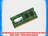 4GB RAM Memory for HP-Compaq Pavilion Notebook dv7-6b91nr (DDR3-12800) - Laptop Memory Upgrade