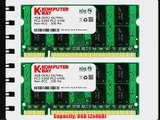 Komputerbay 8GB (2x 4GB) DDR2 667MHz PC2-5300 PC2-5400 SODIMM CL5 200-Pin 1.8v Unbuffered NON-ECC