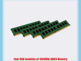 Kingston Technology ValueRAM 32GB Kit (4 x 8GB) 1600MHz DDR3 ECC CL11 DIMM with TS Intel Desktop