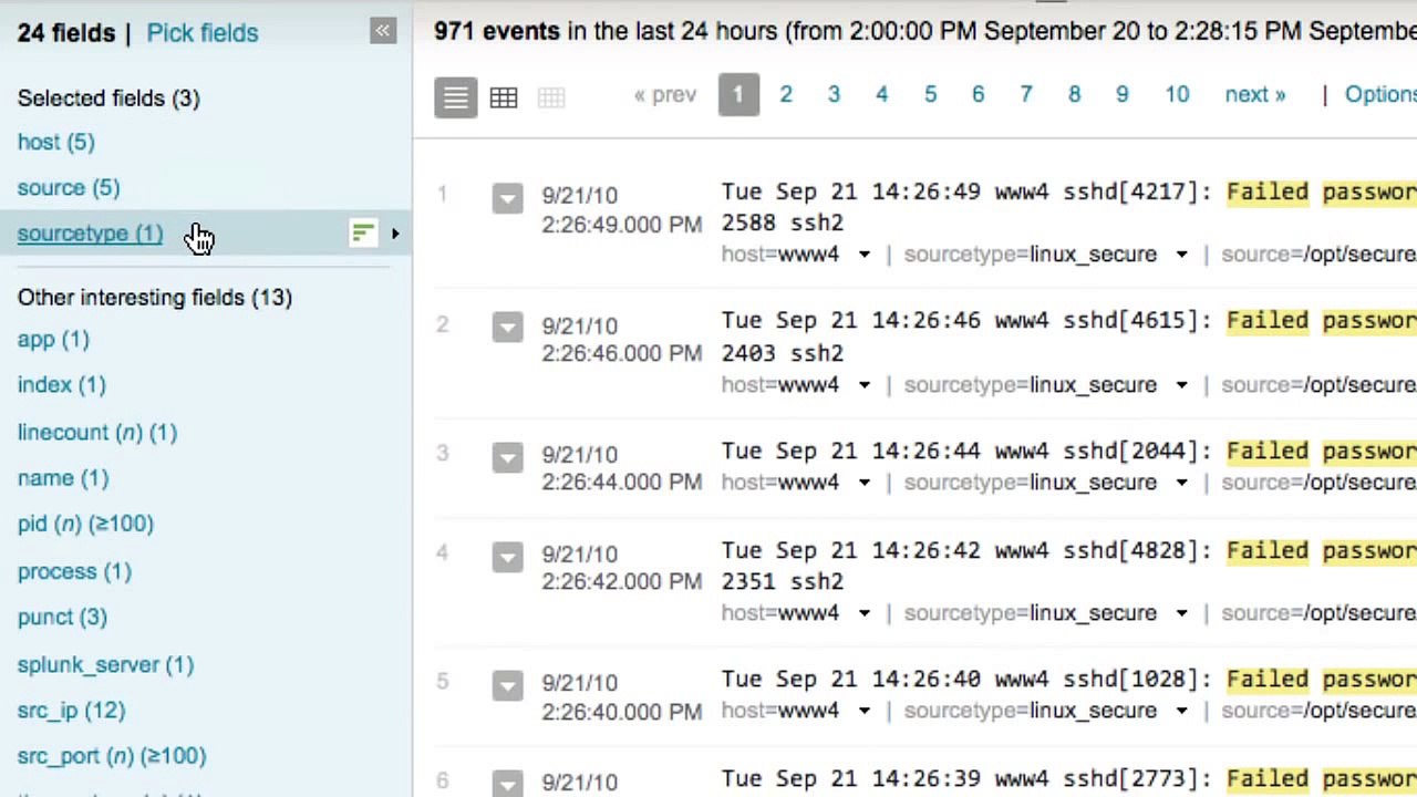 Using Fields in Splunk