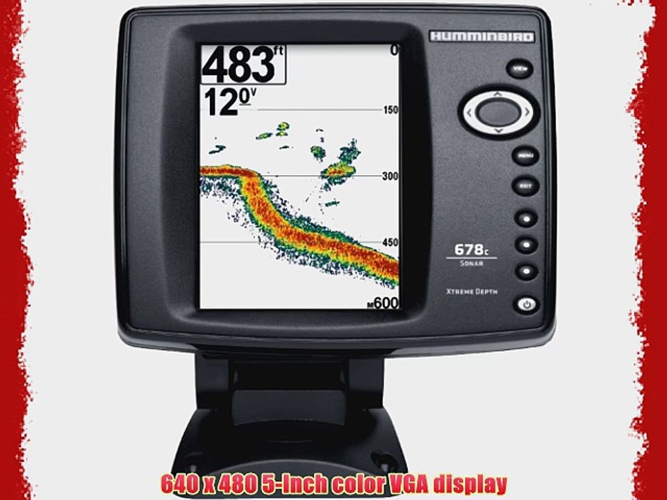 Humminbird 409420-1 600 678c HD XD Xtreme Depth Fishfinder (Black)