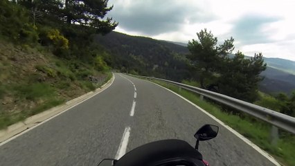 TMAXALEX por la collada de Toses direccion Ripoll España