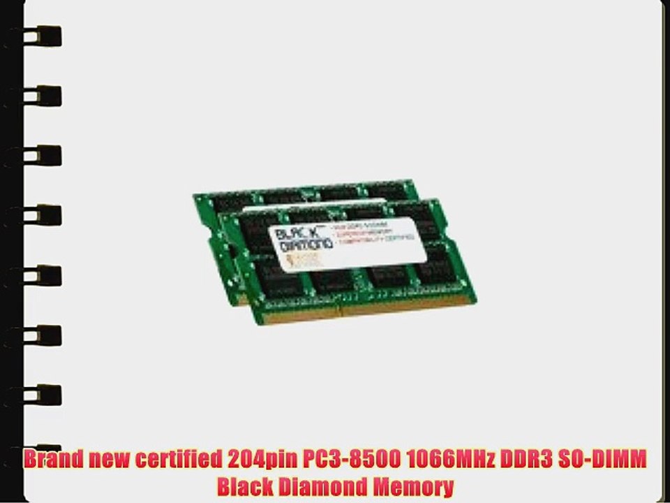 8GB 2X4GB Memory RAM for Dell Studio Laptop XPS 1640 204pin 1066MHz PC3-8500 DDR3 SO-DIMM Black