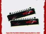 G.SKILL 8GB (2 x 4GB) Ripjaws Series DDR3 1333MHz (PC3 10666) 240-Pin Desktop Memory Model