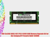 4GB [2x2GB] DDR2-667 (PC2-5300) RAM Memory Upgrade Kit for the Compaq HP Presario CQ50-139WM