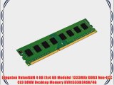 Kingston ValueRAM 4 GB (1x4 GB Module) 1333MHz DDR3 Non-ECC CL9 DIMM Desktop Memory KVR1333D3N9H/4G