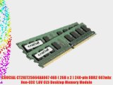 CRUCIAL CT2KIT25664AA667 4GB ( 2GB x 2 ) 240-pin DDR2 667mhz Non-ECC 1.8V CL5 Desktop Memory