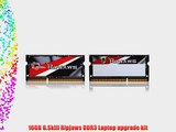 16GB G.Skill Ripjaws DDR3 1866MHz SO-DIMM Low-voltage 1.35V laptop memory kit (2x 8GB) CL11