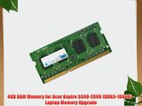 4GB RAM Memory for Acer Aspire 5349-2899 (DDR3-10600) - Laptop Memory Upgrade
