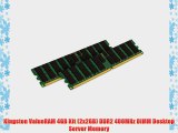 Kingston ValueRAM 4GB Kit (2x2GB) DDR2 400MHz DIMM Desktop Server Memory