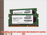 Patriot Mac Series 16GB Apple SODIMM Kit (2X8GB) DDR3 1333 PC3 10600 204-Pin SO-DIMM PSA316G1333SK