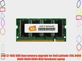 2GB (2-1GB) DDR Ram memory upgrade for Dell Latitude 110L D400 D505 D600 D800 M50 Notebook