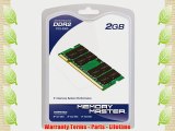 Memory Master 2 GB DDR2 667 MHz PC2-5300 Notebook SODIMM Memory Module MMN2048SD2-667
