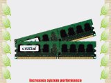 Crucial 4GB Kit (2GBx2) DDR2 800MHz (PC2-6400) CL6 Unbuffered ECC UDIMM 240-Pin Desktop Memory