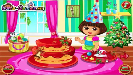 Dora Christmas Cake Chocolate Cake For Christmas Popular Cartoon Game