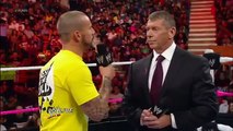 WWE Raw 10/8/12 - CM Punk & Mr. McMahon Segment [CM Punk Slaps Mr. McMahon]