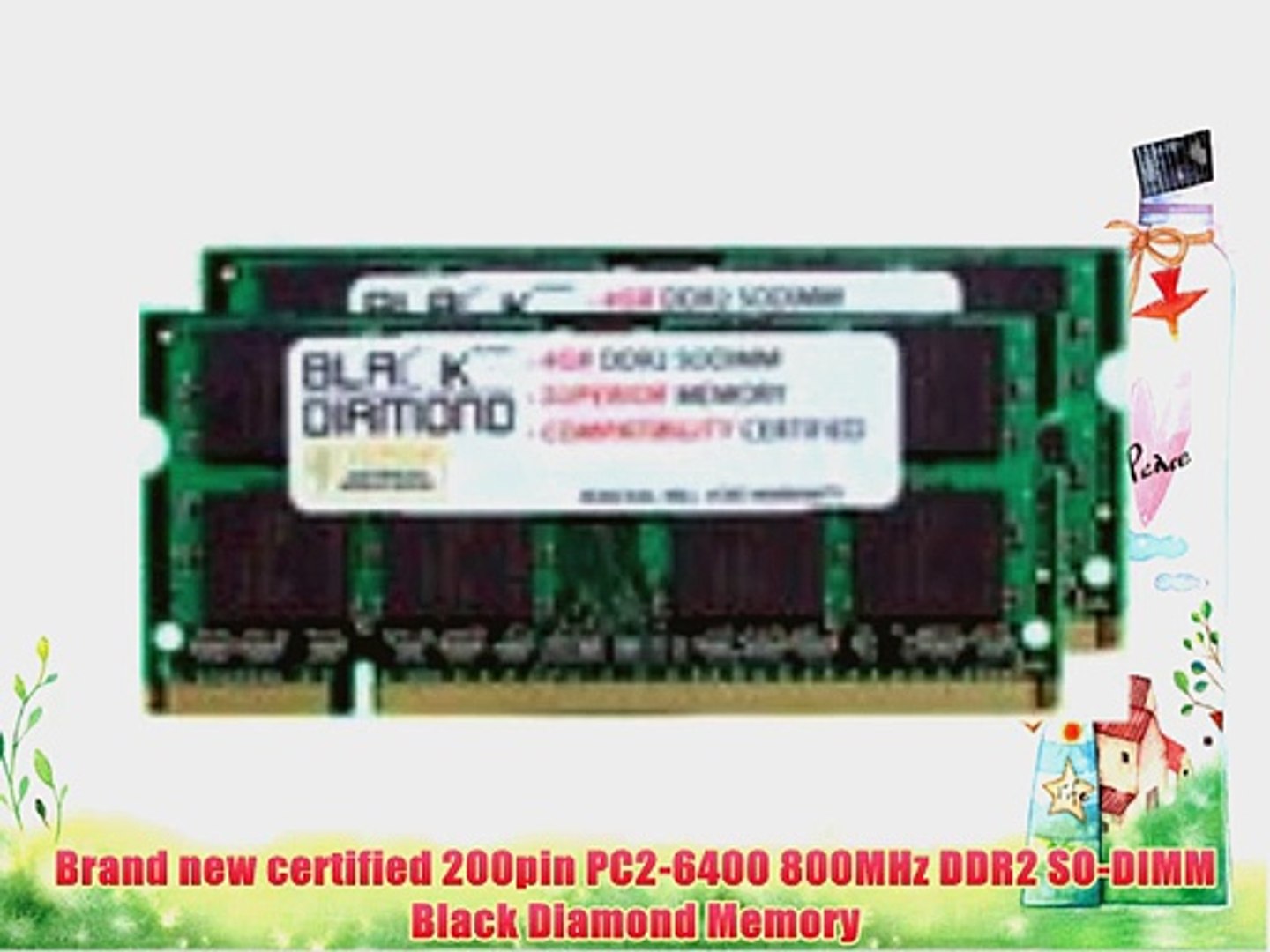 8GB 2X4GB Memory RAM for Dell Inspiron 1545 200pin 800MHz PC2-6400 DDR2  SO-DIMM Black Diamond - video Dailymotion