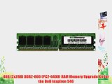 4GB [2x2GB] DDR2-800 (PC2-6400) RAM Memory Upgrade Kit for the Dell Inspiron 546
