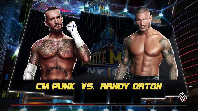 WWE 2K15- Randy Orton vs CM Punk Normal Match At Wrestlemania 27 (PS4)