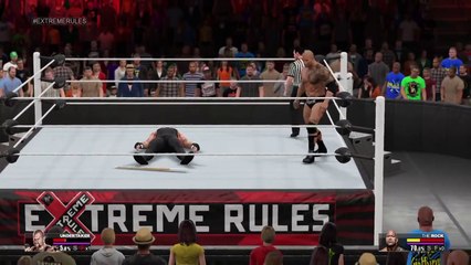 The Undertaker VS The Rock-Extreme Rulers_2015