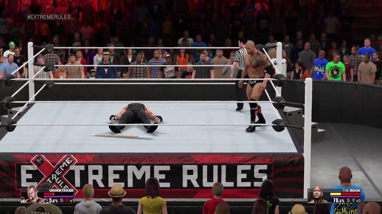 The Undertaker VS The Rock-Extreme Rulers_2015