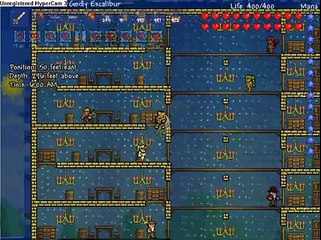 Terraria - Extreme Water Generator (That almost flooded my house) (Read Desc)