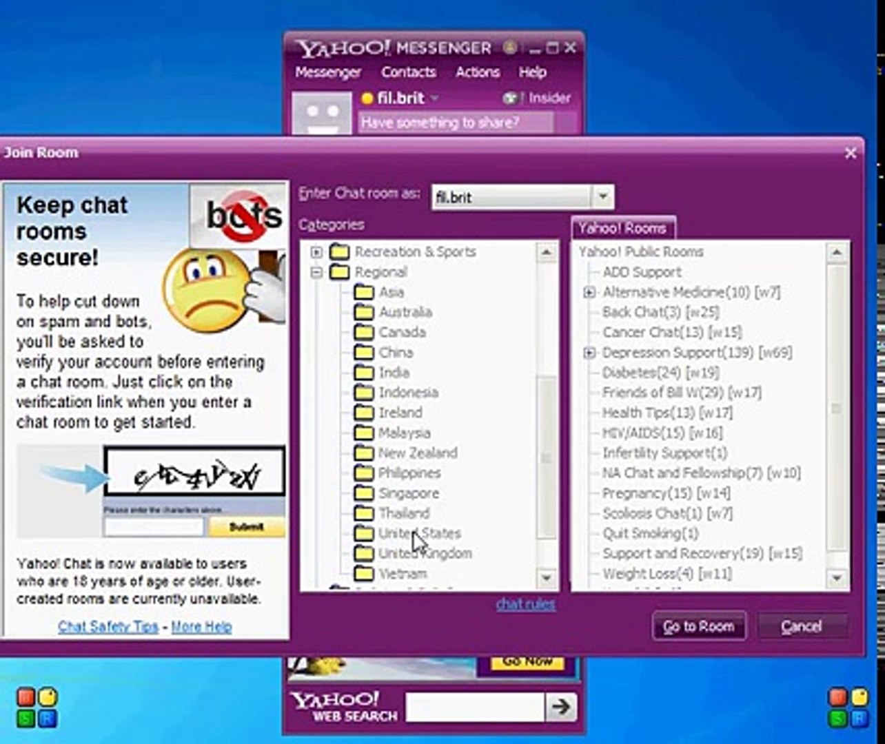 Yahoo Website Chat