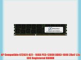HP Compatible 672631-B21 - 16GB PC3-12800 DDR3-1600 2Rx4 1.5v ECC Registered RDIMM