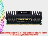 Corsair Vengeance 64 GB (8 x 8 GB) DDR3 1866 MHz (PC3 15000) Desktop Memory CMZ64GX3M8A1866C9