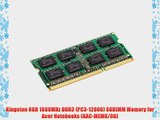 Kingston 8GB 1600MHz DDR3 (PC3-12800) SODIMM Memory for Acer Notebooks (KAC-MEMK/8G)