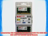 Komputerbay 8GB 2X 4GB DDR2 800MHz PC2-6300 PC2-6400 DDR2 800 (200 PIN) SODIMM Laptop Memory