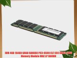 IBM 4GB 1X4GB QUAD RANKX8 PC3-8500 CL7 ECC DDR3-1066 Memory Module MHZ LP RDIMM
