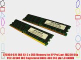 375004-B21 4GB Kit 2 x 2GB Memory for HP ProLiant ML350 G4p PC2-3200R ECC Registered DDR2-400