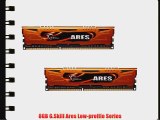 8GB G.Skill DDR3 PC3-17000 2133MHz Ares Series Low Profile (11-11-11) Dual Channel kit