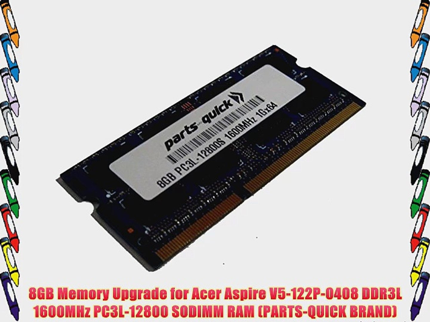 8GB Memory Upgrade for Acer Aspire V5-122P-0408 DDR3L PC3L-12800 SODIMM RAM - video Dailymotion