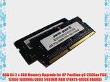 8GB Kit 2 x 4GB Memory Upgrade for HP Pavilion g6-2005ax PC3-12800 1600MHz DDR3 SODIMM RAM