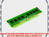 Kingston ValueRAM 4GB 1600MHz DDR3L PC3-12800 ECC CL11 1.35V with TS VLP DIMM Server Memory