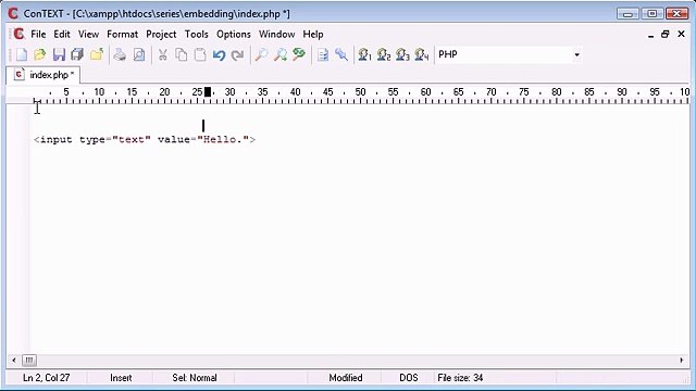 Beginner PHP Tutorial - 12 - Embedding PHP Inside HTML_‏1