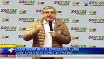 César Gaviria retó a Uribe a entregar pruebas antes de elecciones