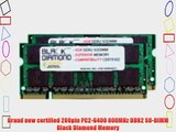 8GB 2X4GB Memory RAM for Dell Latitude E5500 200pin 800MHz PC2-6400 DDR2 SO-DIMM Black Diamond