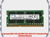 Samsung DDR3-1600 SODIMM 8GB/1Gx64 CL11 Samsung Chip Notebook Memory