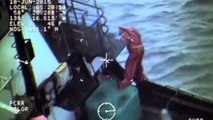 Coast Guard Rescues Fishermen Moments Before Boat Sinks