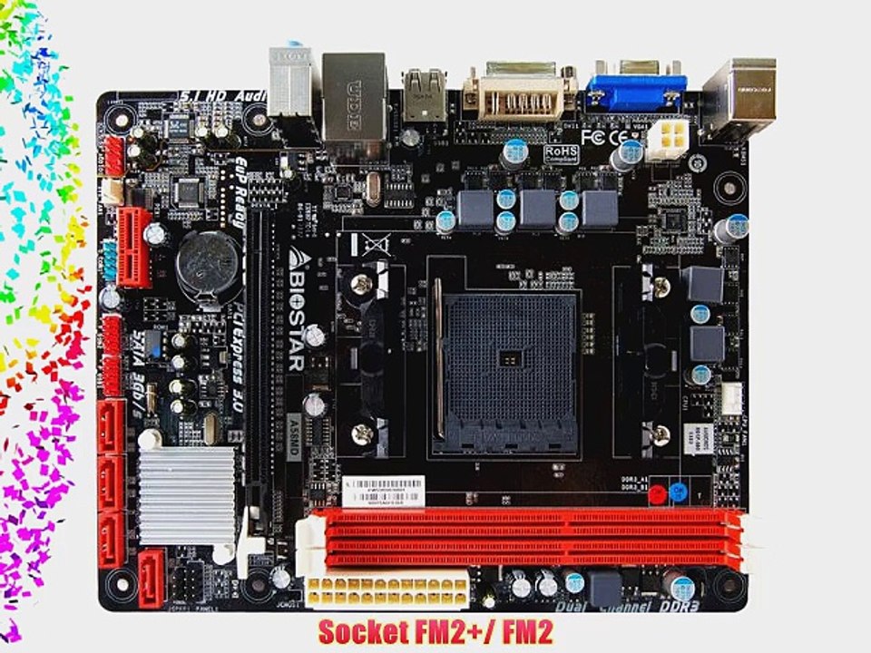 Biostar Micro ATX DDR3 800 FM2 Motherboard A58MD