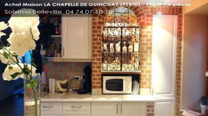 A vendre - maison - LA CHAPELLE DE GUINCHAY (71570) - 5 pièces - 112m²