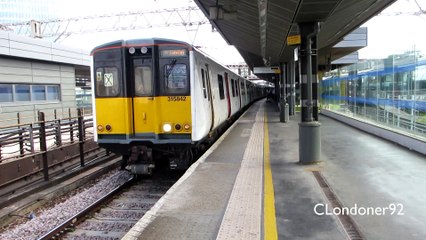 TfL Rail Class 315 departs westbound at Stratford Station